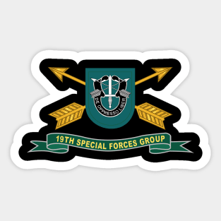 19th Special Forces Group - Flash w Br - Ribbon X 300 Sticker